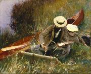 John Singer Sargent An Out of Doors Study USA oil painting artist